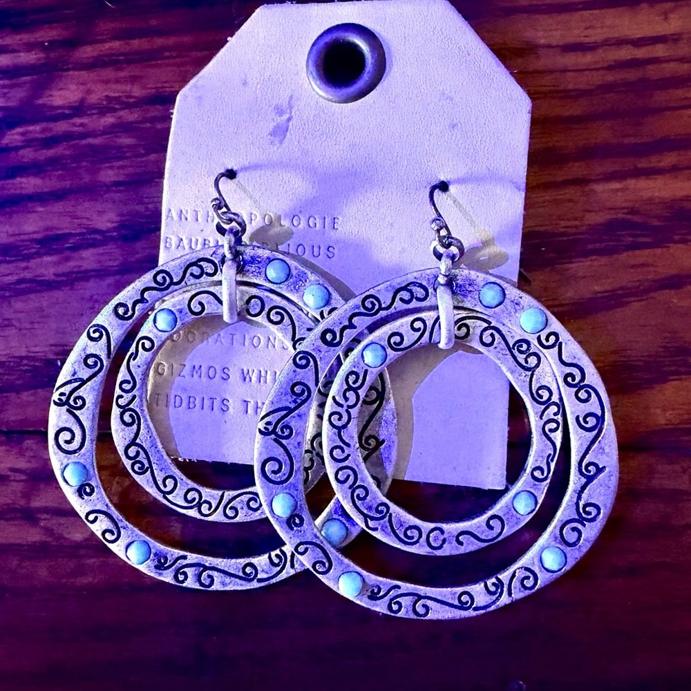Anthropologie western style earrings